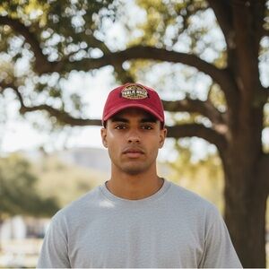 Ouray Table Rock Lake Missouri Red Cap Distressed Broken In Baseball Trucker